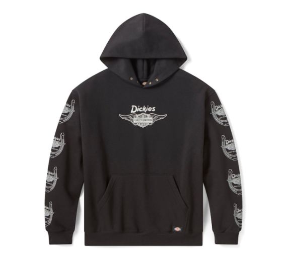 Sweat &agrave; capuche Dickies x H-D Winged Horseshoe - Black