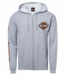 SWEATSHIRT CONCESSION "B&S GRAY ZIP " EDITION LIMITEE 20 ANS HARLEY-DAVIDSON RENNES
