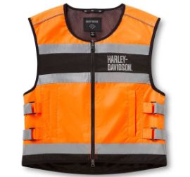 GILET DE SECURITE ORANGE - HARLEY DAVIDSON - 