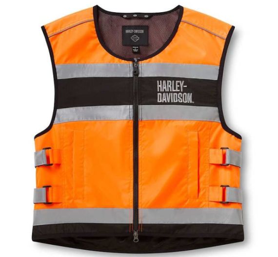 GILET DE SECURITE ORANGE - HARLEY DAVIDSON - 