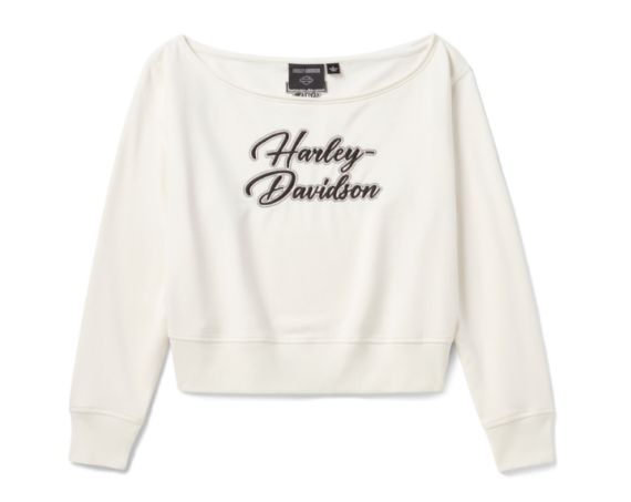 Sweat H-D Essential &agrave; &eacute;paules d&eacute;nud&eacute;es pour femmes - Cloud Dancer