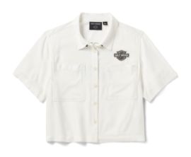 Chemise H-D Essential &agrave; coupe courte pour femmes
