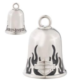 Mini clochette "FLAMES BAR AND SHIELD" argent
