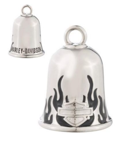 Mini clochette "FLAMES BAR AND SHIELD" argent