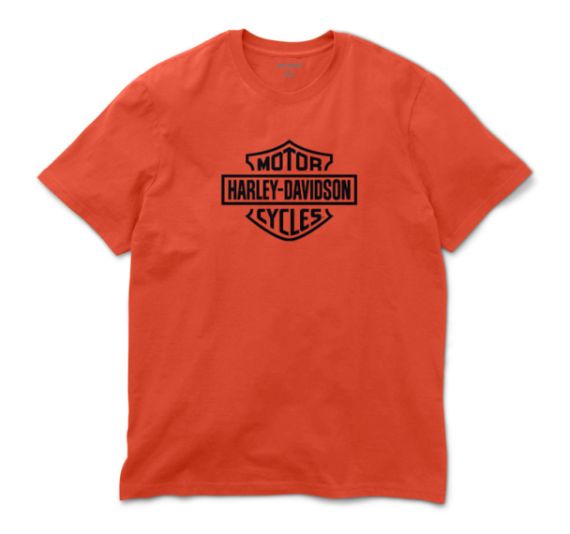 T-shirt H-D Standard Bar & Shield pour hommes - Vintage Orange
