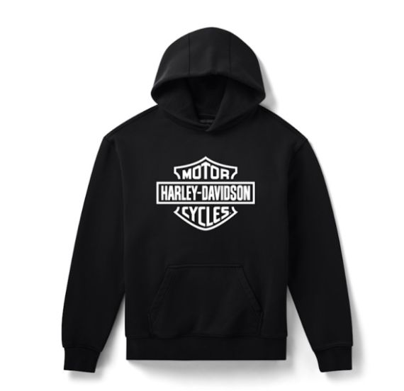 Sweat &agrave; capuche H-D Standard Bar & Shield pour hommes - Harley Black