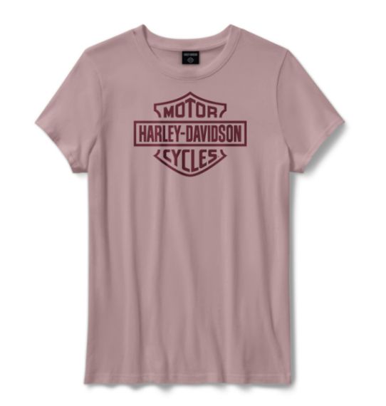 T-shirt H-D Standard Bar & Shield pour femmes - Dusty Mauve