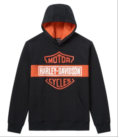 Sweat &agrave; capuche H-D Essential Bar & Shield pour hommes
