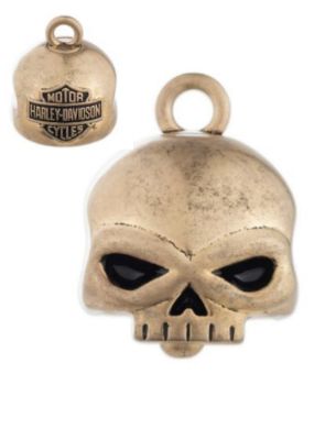Clochette "Willie G Skull" dor&eacute;