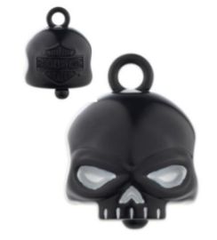 Clochette "Willie G Skull" noir brillant