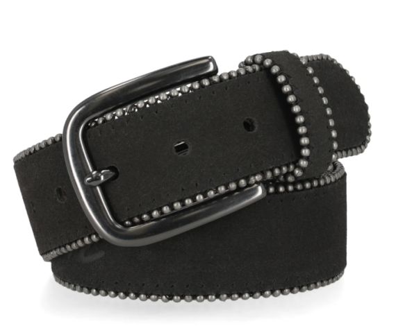 Ceinture en cuir pour femme "H-D Script" black