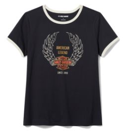 T-shirt H-D American Classic Ringer pour femmes