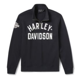 Pull en polaire H-D Essential &agrave; col zipp&eacute; pour hommes