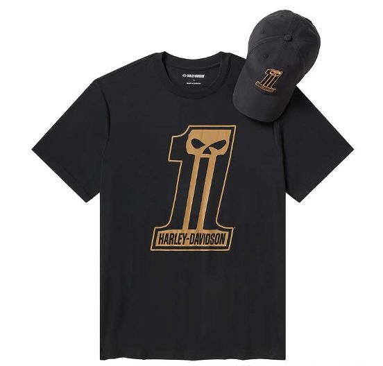 Ensemble t-shirt et casquette Dark Custom homme Harley-Davidson