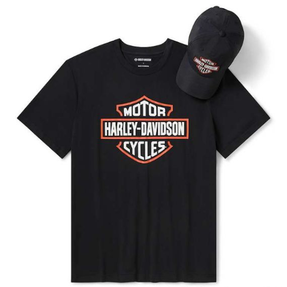 Ensemble t-shirt et casquette Bar & Shield homme Harley-Davidson