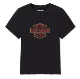 T-shirt Bling Bar & Shield pour femmes