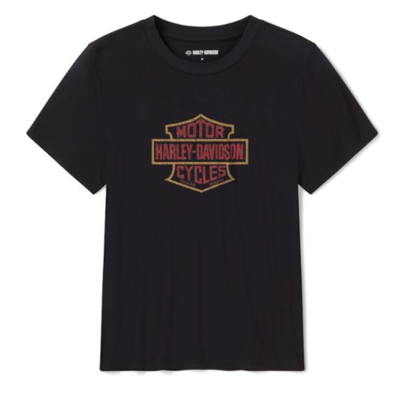 T-shirt Bling Bar & Shield pour femmes