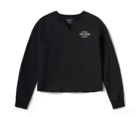 Sweat en polaire Iron Rose pour femmes - Harley Black