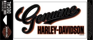 AUTOCOLLANT "GENUINE"- HARLEY-DAVIDSON -