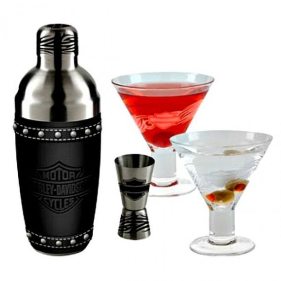 SET MARTINI "HD GLASS SET- HARLEY DAVIDSON